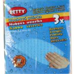 Utěrka BETTY houbová sada 3ks 16x18 cm celulosa