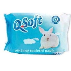Q-Soft vlhčený toaletní papír 60ks